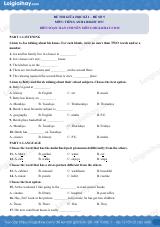 Đề thi giữa kì 1 Tiếng Anh 6 Right on! - Đề số 5